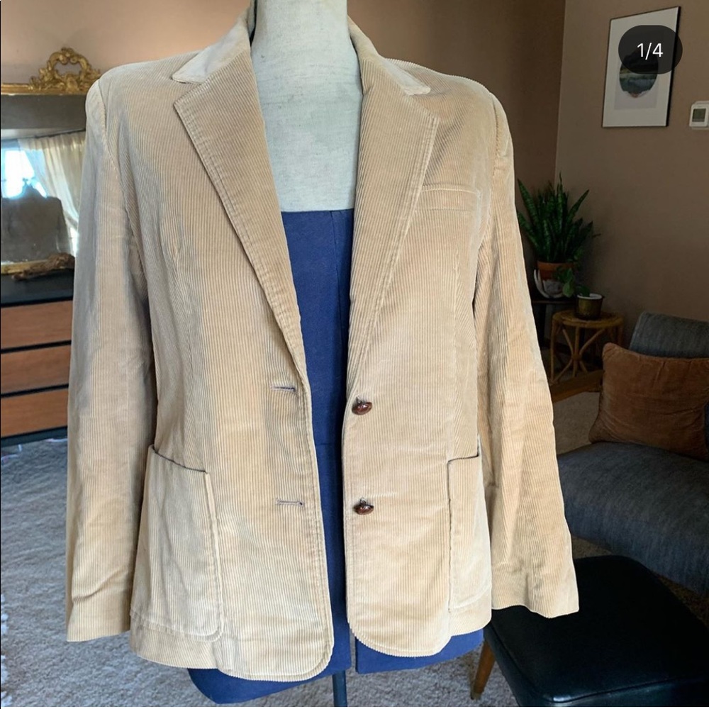 Vtg Corduroy Blazer